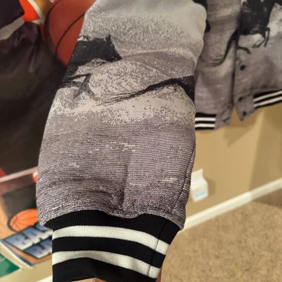 Compton Cowboys x Forever 21 Men’s Varsity Jacket – Large – Western Horseback Gr - Picture 7 of 16